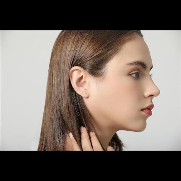 8Pairs Tiny Flat Back Earrings for Women14K Gold Plated Surgical Stainless Steel - Picture 6 of 8